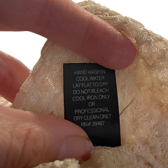 Y2K Ann Ferriday Lace Cropped Tank Top One Size Sequin Fairy Coquette Romantic - Picture 10 of 10